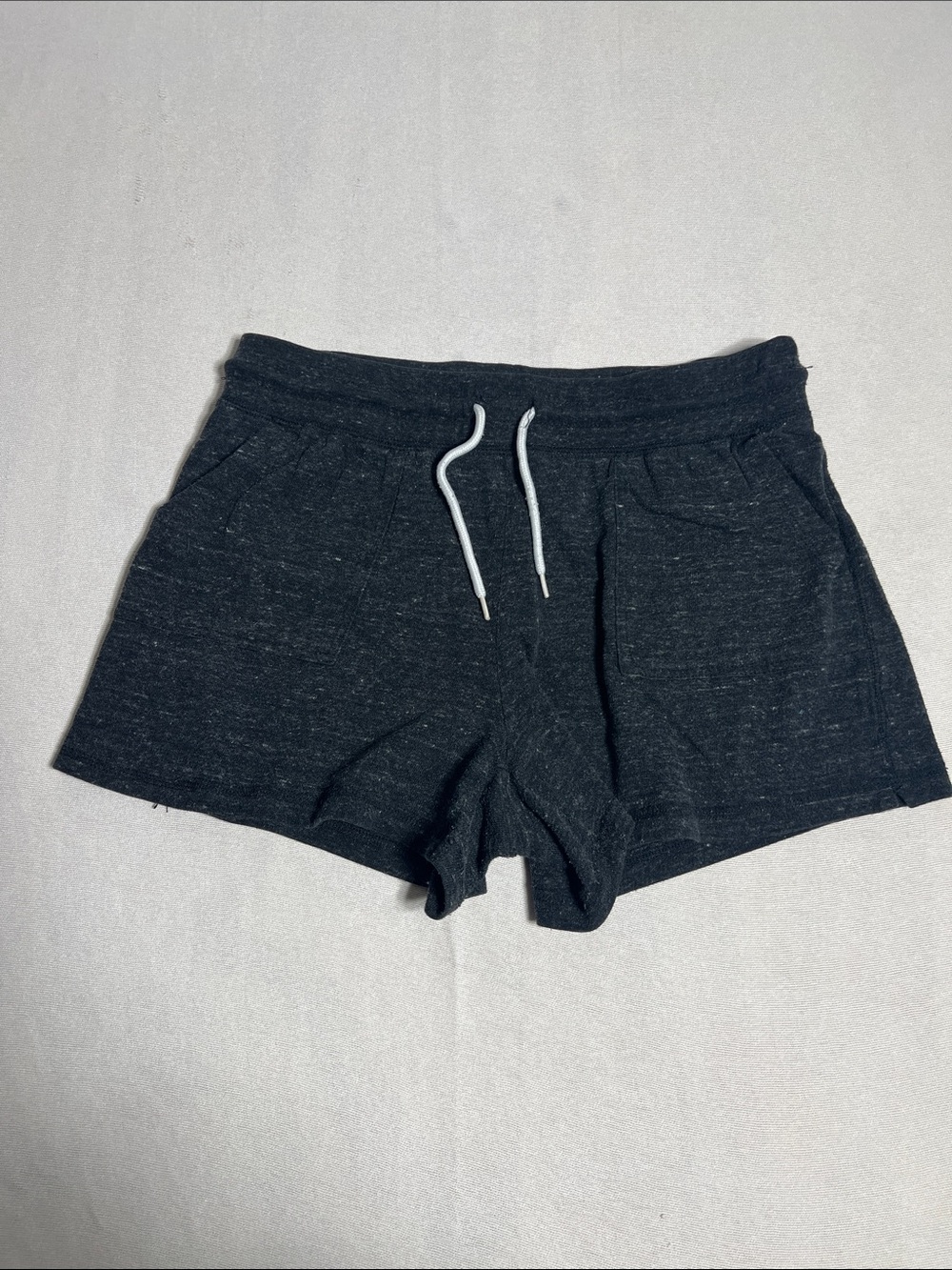 Athletic Works Black Athletic Shorts with White Drawstring